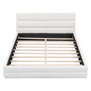 Upholstered Platform Bed With Headboard