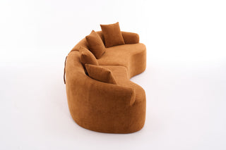 4 Seater Sofa With Fabric, 30D, 60 Hardness Full Sponge, 4 Pillow For Living Room, Home Furniture Sleeper Sectional Sofa For Apartment