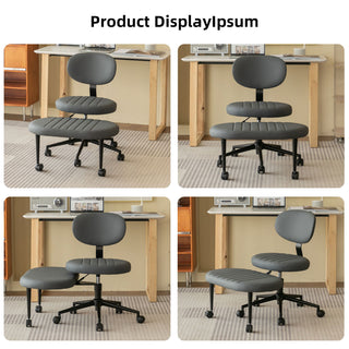 Ergonomic Cross Legged Office Chair With Back Support