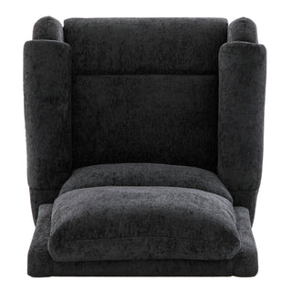 Manual Recliner Massage Chair With Swivel Rocker, 8 Massage Modes, Side Storage Pocket