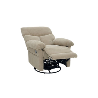 Swivel Rocker Recliner Chair With Manual Recline For Living Room