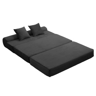 Convertible Sofa Bed, 2 Seater Fold Out Floor Couch