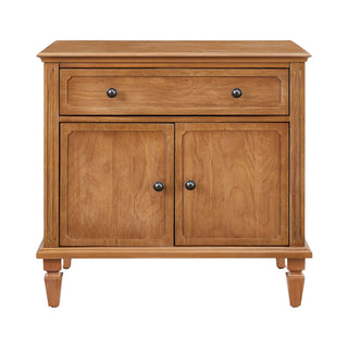 Nightstand With Charging Station Bedside Table With Drawer And Double Door Storage