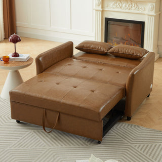 Convertible Sleeper Sofa Bed With 3 USB Ports