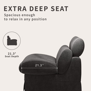 Accent Chair, Soft Medium Firm Upholstery For Living Room