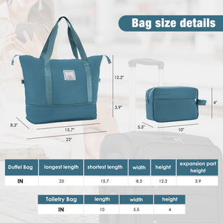 Softside Luggage Expandable Set & Duffel Bag Upright Spinner
