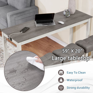 4 Piece Bar Table Set With Power Outlet