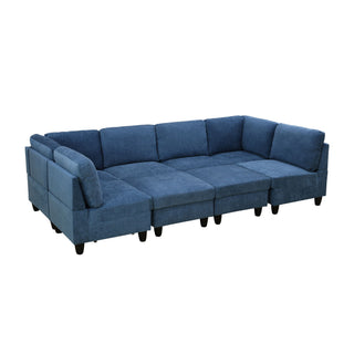 8 Piece Modular U - Shape Sectional Sofa