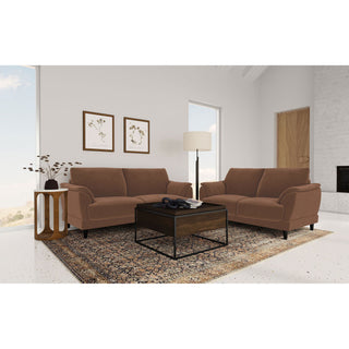 Dania - Sofa With Tufted Arms - Rust
