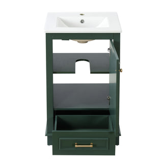 20" Bathroom Vanity With Sink, 1 Drawer, Freestanding Single Set