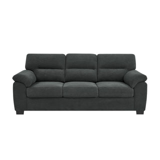 3 Seater Sofa With Padded Armrests And Triangular Leg
