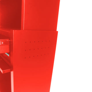 6 Drawer Lockable Tool Cabinet On Wheels, Steel Rolling Tool Chest With Detachable Toolbox