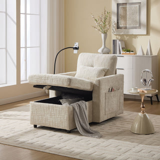 Multifunctional Recliner Sofa With Storage And Phone Bracket