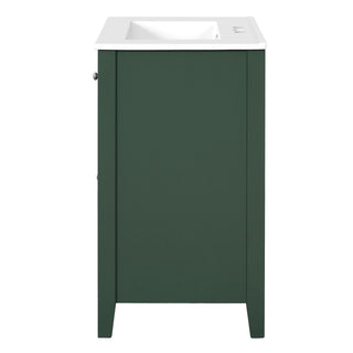 Bathroom Vanity With Basin, Rectangular Cabinet With 2 Drawers And Soft Closing Door