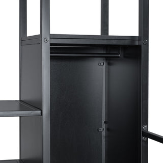 Loft Bed With Built In Work Station, Wardrobe, Storage Staircase And LED