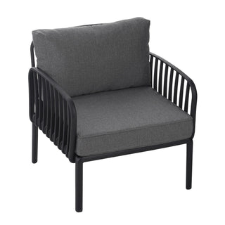 Outdoor Patio Club Chair, Waterproof Thick Cushion Deep Seating