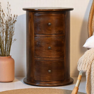 3 Drawer Drum - Chestnut