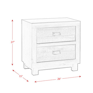 Harlington - 2-Drawer Nightstand - Dark Chocolate