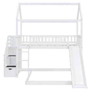House Bunk Bed With Slide