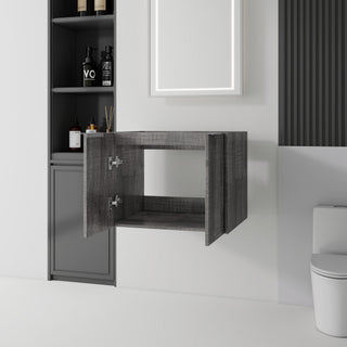 Floating Bathroom Vanity Cabinet With Soft Close Double Doors, Spacious Interior Storage, Wall Mounted, Cabinet Only