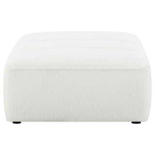 Sunny - Square Upholstered Ottoman - Ivory
