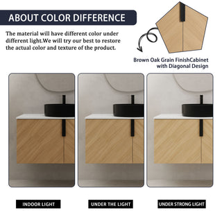 Wall Mounted Bathroom Vanity With Art Sink