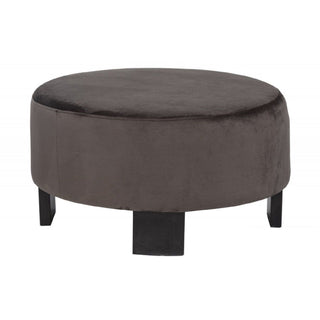 Nesting Round Coffee Table With Ottoman (Set of 2) - Gold / Brown