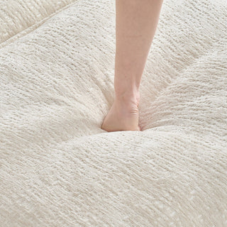 Modern Comfy L Shaped Sectional Sofa With Movable Ottoman