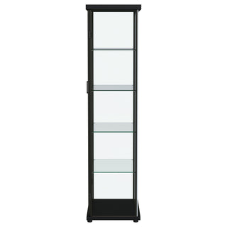 Nevra - 4 Shelf Display LED Curio Cabinet