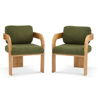 2 Pack Dining Chairs With Pillow Back