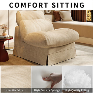Accent Chair, Soft Medium Firm Upholstery For Living Room