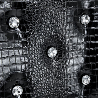 Alligator Skin Upholstered Dining Chairs