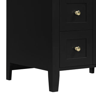 Modern Black Bathroom Vanity With Sink