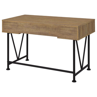 Vellun - 3 Drawer Writing Desk - Mango Color