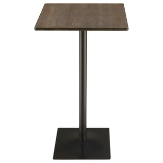 Staccato - Square Pub Height Bar Table - Dark Brown