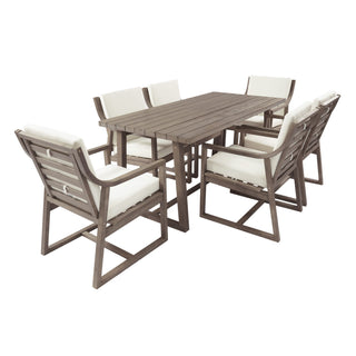 7 Piece Modern Outdoor Dining Set, Patio Furniture