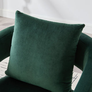 Open Back Accent Chair, Round Sofa Lounge Armchair