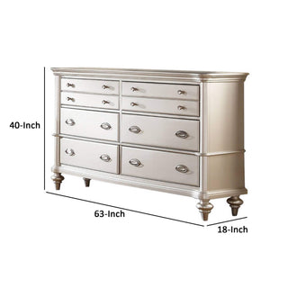 Bedroom Dresser Only, Storage Drawers Furniture - Silver / Silver / Gray