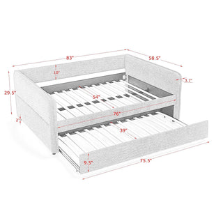 Upholstered Daybed With Pop Up Trundle