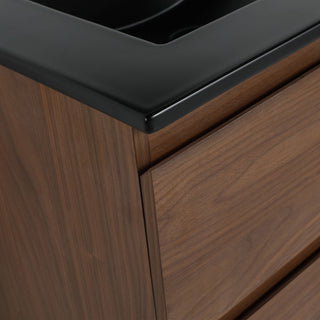 Wall Mounted Bathroom Vanity With Sink, 2 Soft Close Drawers