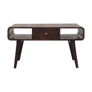 Solid Wood Curved Coffee Table
