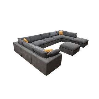 Custom Configuration Modular Sectional & Toss Pillows
