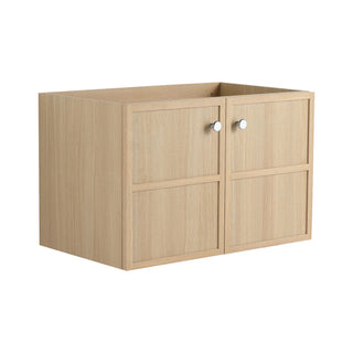 Modern Wall Mounted Bathroom Vanity With Soft Closing Doors