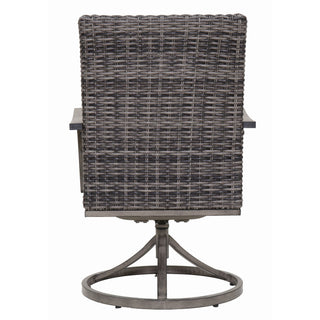 Outdoor Swivel Dining Chair (Set of 2) - Gray