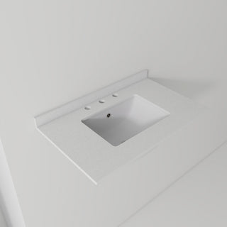 Basin Sink, 0.6" Ultra Thin Profile, Triple Faucet Holes