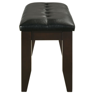 Tufted Upholstered Dining Bench - Brown