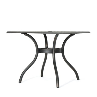 Enchantia - Outdoor Square Dining Table With Weave Tabletop And Flared Legs - Copper