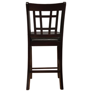 Lattice Back Counter Height Stools (Set of 2)