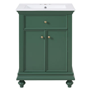 Modern Bathroom Vanity With Tip-Out Drawer And Soft-Close Hinges