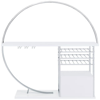Casey - 2 Door Home Bar Storage Bar With Customizable Lighting - White